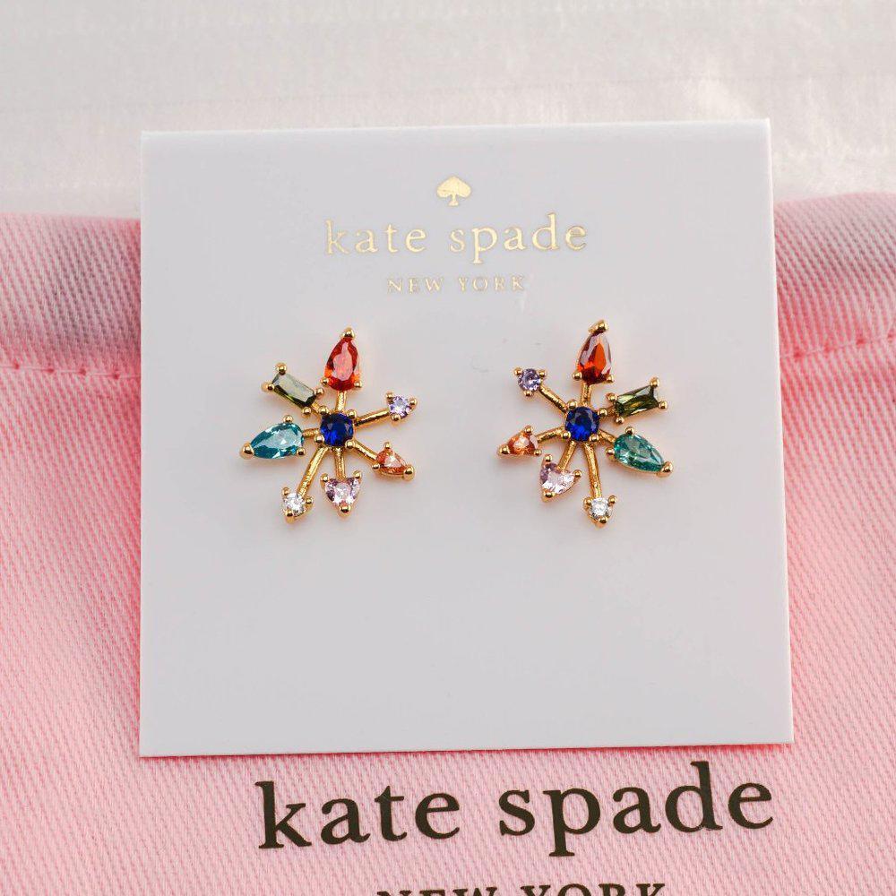 Kate Spade Firework Cubic Zirconia Stud Earrings (with Dust Bag) Brand N…